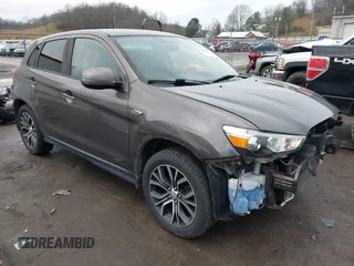 2019 Mitsubishi Outlander Sport ES 2.0 with VIN JA4AR3AU8KU032942, listed as a IAAI auction lot 41018878 with 102,263 mi miles. Bid and sale history available at carsss.com. Image 1.