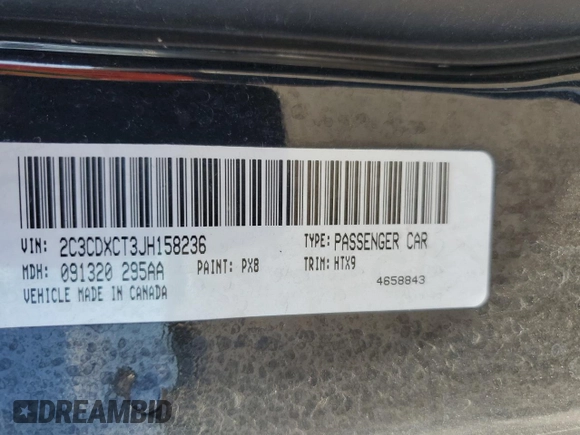 2018 Dodge Charger R/T z VIN 2C3CDXCT3JH158236, wystawiony jako Copart lot #53741025 z przebiegiem 126 914 mil mil oraz Szkoda całkowita • Salvage title. Historia ofert i sprzedaży dostępna na DreamBid. Obrazek 12.