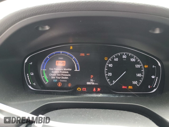2019 Honda Insight Touring with VIN 19XZE4F98KE019962, listed as a Copart auction lot 51412635 with 88,756 mi miles and Non Repairable. Bid and sale history available at carsss.com. Image 9.
