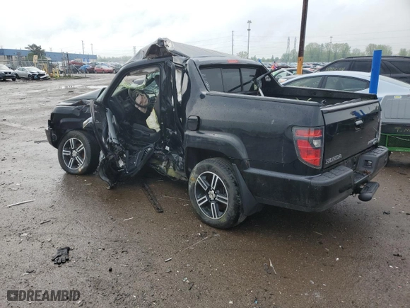2013 Honda Ridgeline Sport with VIN 5FPYK1F73DB008065, listed as a Copart auction lot 53559344 with 0 mi miles and Salvage Title. Bid and sale history available at carsss.com. Image 2.