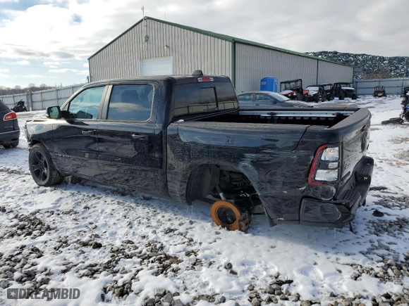 2020 Ram 1500 Big Horn with VIN 1C6SRFFT2LN395428, listed as a Copart auction lot 46041675 with 44,411 mi miles and Salvage Title. Bid and sale history available at carsss.com. Image 2.
