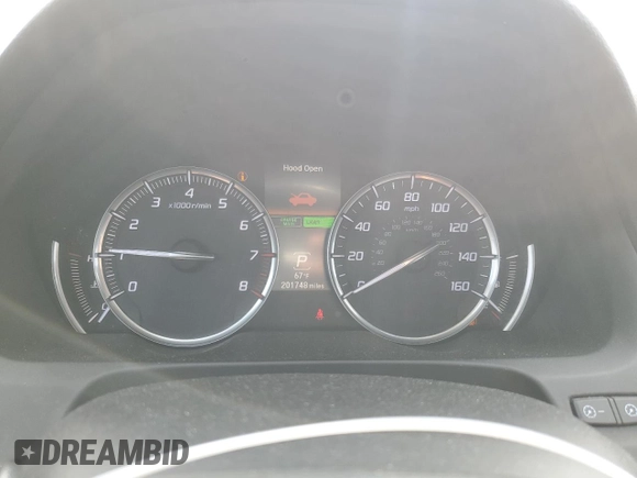 2015 Acura TLX Technology with VIN 19UUB3F52FA006094, listed as a Copart auction lot 54886675 with 201,748 mi miles and Non repairable. Bid and sale history available at DreamBid. Image 9.
