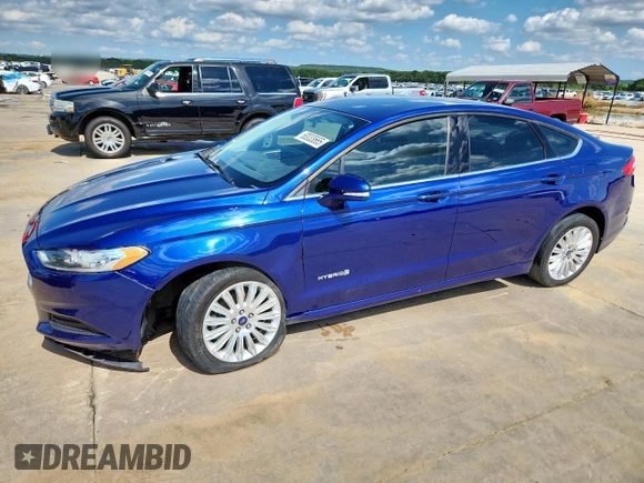 2013 Ford Fusion SE Hybrid with VIN 3FA6P0LU0DR273438, listed as a Copart auction lot 60033665 with 74,474 mi miles and Salvage title. Bid and sale history available at DreamBid. Image 1.