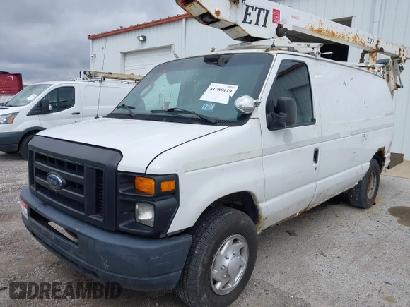 2008 Ford Econoline Cargo Commercial with VIN 1FTSE34L38DA85713, listed as a IAAI auction lot 41789119 with 182,002 mi miles and . Bid and sale history available at DreamBid. Image 2.