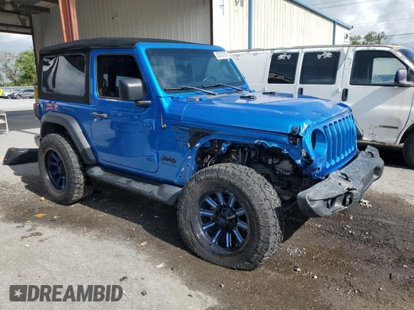 2022 Jeep Wrangler Sport S with VIN 1C4HJXAGXNW271320, listed as a Copart auction lot 63570705 with 14,840 mi miles and Salvage title. Bid and sale history available at DreamBid. Image 4.