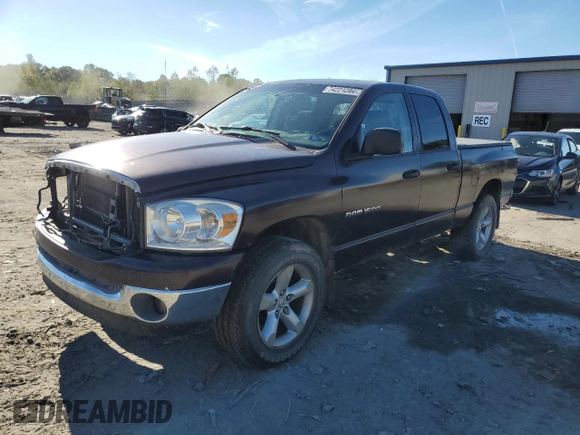 2007 Dodge 1500 ST with VIN 1D7HU18P17J579170, listed as a Copart auction lot 74221284 with 139,429 mi miles and Salvage Title. Bid and sale history available at DreamBid. Image 1.