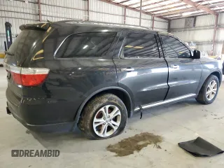 2013 Dodge Durango Crew with VIN 1C4RDHDG5DC617402, listed as a Copart auction lot 58056795 with 180,990 mi miles and Salvage title. Bid and sale history available at DreamBid. Image 3.