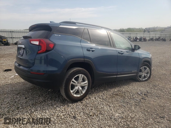 2024 GMC Terrain SLE z VIN 3GKALMEGXRL116982, wystawiony jako Copart lot #53143045 z przebiegiem 6779 mil mil oraz Szkody całkowita. Historia ofert i sprzedaży dostępna na DreamBid. Obrazek 3.