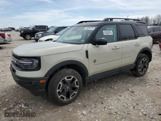 2024 Ford Bronco Sport Outer Banks with VIN 3FMCR9C68RRE44582, listed as a Copart auction lot 51623415 with 9,462 mi miles and Clean Title. Bid and sale history available at carsss.com. Image 1.