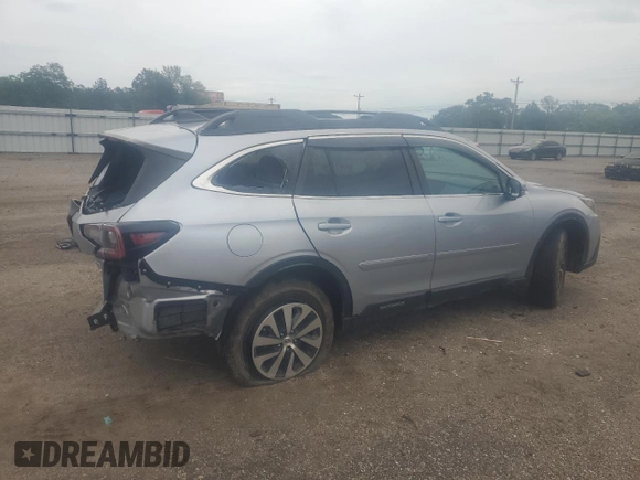 2021 Subaru Outback Premium with VIN 4S4BTACC8M3124531, listed as a Copart auction lot 58101465 with 47,299 mi miles and Salvage title. Bid and sale history available at DreamBid. Image 3.