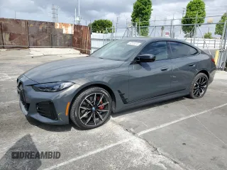 2023 BMW i4 M50 z VIN WBY33AW0XPFN48269, wystawiony jako Copart lot #53915875 z przebiegiem 28 323 mil mil oraz Szkody całkowita. Historia ofert i sprzedaży dostępna na DreamBid. Obrazek 1.