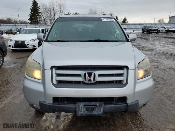 2008 Honda Pilot EX-L with VIN 5FNYF187X8B501905, listed as a Copart auction lot 47792545 with 222,029 mi miles and Clean Title. Bid and sale history available at carsss.com. Image 5.