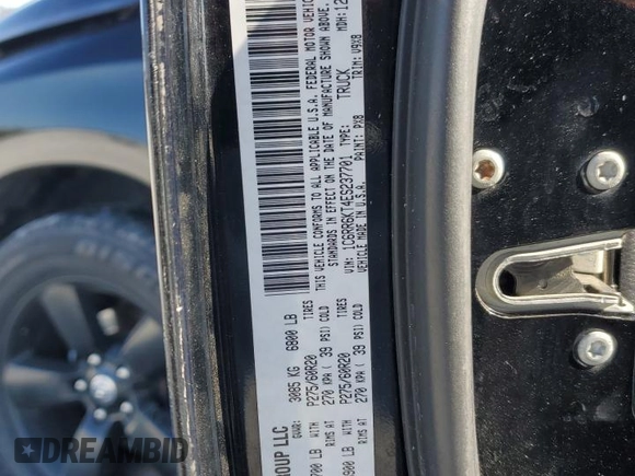 2014 Ram 1500 Express with VIN 1C6RR6KT4ES237701, listed as a Copart auction lot 88097105 with 168,134 mi miles and Salvage Title. Bid and sale history available at carsss.com. Image 14.