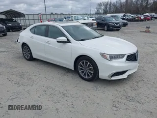 2018 Acura TLX w/Technology Pkg with VIN 19UUB1F5XJA000797, listed as a IAAI auction lot 41454559 with 47,005 mi miles. Bid and sale history available at carsss.com. Image 1.
