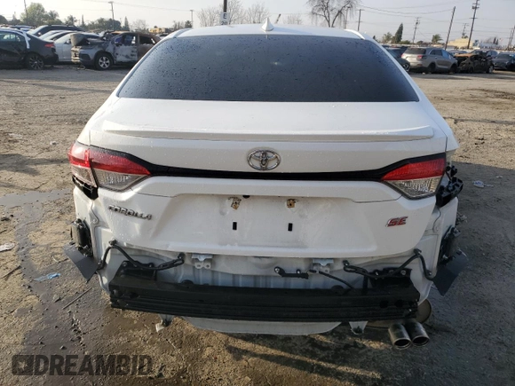 2022 Toyota Corolla SE with VIN JTDP4MCE3NJ085614, listed as a Copart auction lot 43653505 with 41,164 mi miles and Salvage Title. Bid and sale history available at carsss.com. Image 6.