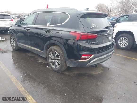 2020 Hyundai Santa Fe Limited with VIN 5NMS53AD2LH202128, listed as a IAAI auction lot 41261017 with 43,600 mi miles. Bid and sale history available at carsss.com. Image 3.