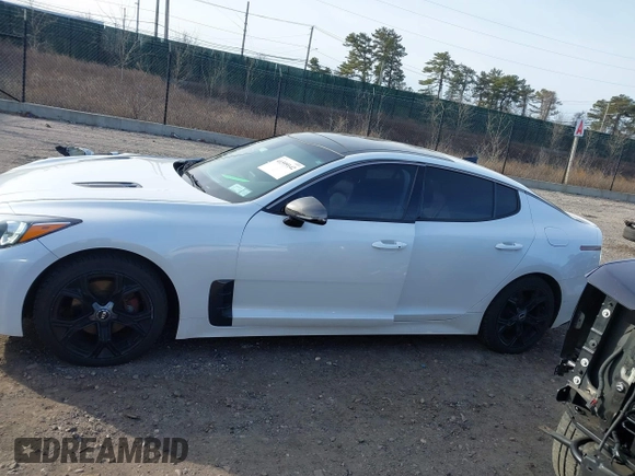 2020 Kia Stinger GT-Line with VIN KNAE15LA0L6081066, listed as a IAAI auction lot 41599142 with 73,199 mi miles. Bid and sale history available at carsss.com. Image 14.