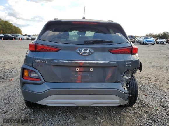 2018 Hyundai Kona Ultimate with VIN KM8K5CA51JU075544, listed as a Copart auction lot 81799114 with 123,096 mi miles and Salvage Title. Bid and sale history available at carsss.com. Image 6.