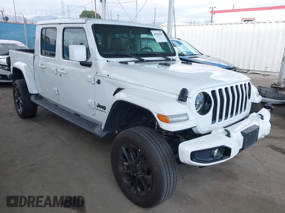 2023 Jeep Gladiator Overland with VIN 1C6HJTFG7PL543870, listed as a IAAI auction lot 42056969 with 28,655 mi miles and . Bid and sale history available at DreamBid. Image 1.