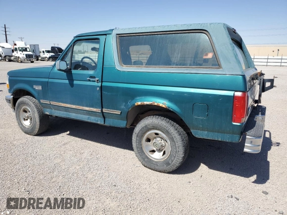 1996 Ford Bronco XL with VIN 1FMEU15N4TLB84331, listed as a Copart auction lot 55642465 with 204,915 mi miles and Clean Title. Bid and sale history available at carsss.com. Image 2.