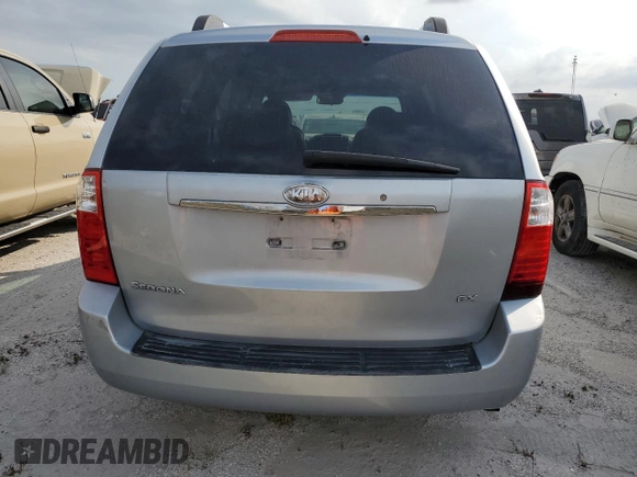 2007 Kia Sedona EX with VIN KNDMB233576179964, listed as a Copart auction lot 76402924 with 0 mi miles and Non Repairable. Bid and sale history available at carsss.com. Image 6.