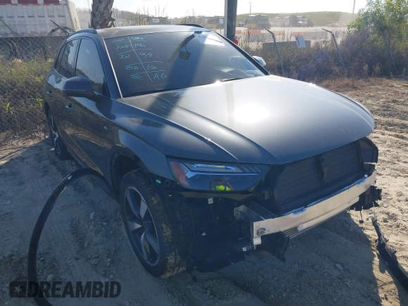 2024 Audi Q5 S line Prestige with VIN WA1FAAFY5R2112458, listed as a IAAI auction lot 41395353 with 10,801 mi miles and . Bid and sale history available at DreamBid. Image 1.