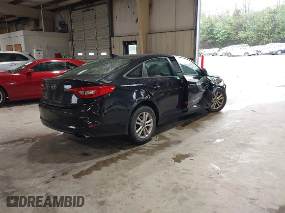 2017 Hyundai Sonata SE with VIN 5NPE24AF9HH575092, listed as a IAAI auction lot 41984989 with 141,796 mi miles. Bid and sale history available at carsss.com. Image 4.