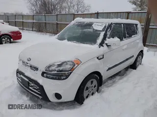 2012 Kia Soul with VIN KNDJT2A51C7400114, listed as a IAAI auction lot 41304983 with 126,666 mi miles. Bid and sale history available at carsss.com. Image 2.