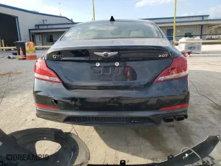 2021 Genesis G70 2.0T with VIN KMTG34LA5MU074208, listed as a Copart auction lot 46582154 with 45,911 mi miles. Bid and sale history available at carsss.com. Image 6.