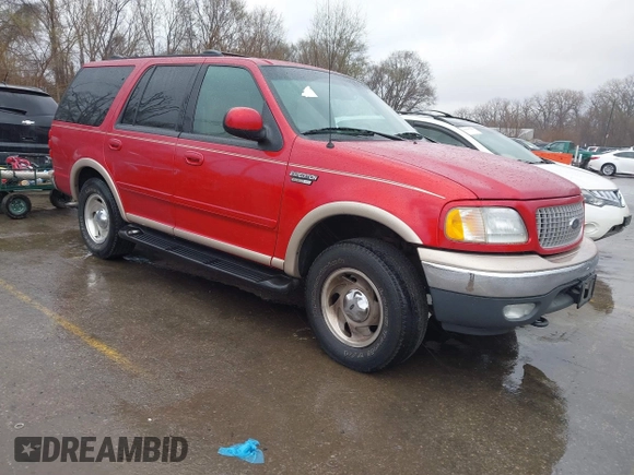 1999 Ford Expedition XLT z VIN 1FMPU18L6XLC38107, wystawiony jako IAAI lot #41779634 z przebiegiem 126 216 mil mil oraz . Historia ofert i sprzedaży dostępna na DreamBid. Obrazek 1.