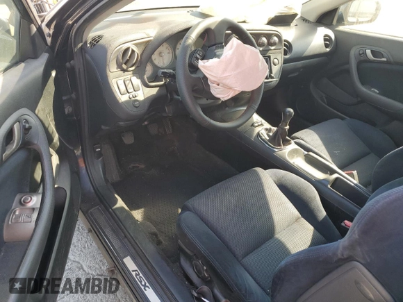 2005 Acura RSX with VIN JH4DC53815S005726, listed as a Copart auction lot 60352395 with 190,809 mi miles and Salvage title. Bid and sale history available at DreamBid. Image 8.