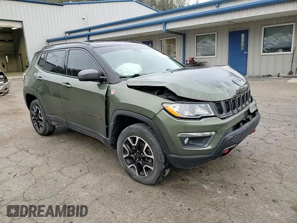 2021 Jeep Compass Trailhawk with VIN 3C4NJDDB3MT515203, listed as a Copart auction lot 52522695 with 78,313 mi miles and Salvage title. Bid and sale history available at DreamBid. Image 12.