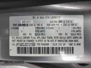 2012 Mazda 5 Touring with VIN JM1CW2CL8C0121599, listed as a Copart auction lot 50520895 with 131,948 mi miles and Salvage title. Bid and sale history available at DreamBid. Image 15.