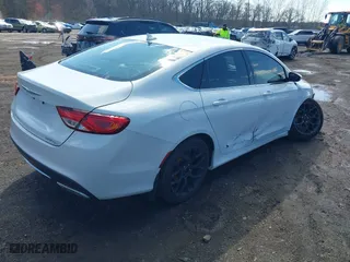 2015 Chrysler 200 C with VIN 1C3CCCEG0FN584234, listed as a IAAI auction lot 41867165 with 107,366 mi miles. Bid and sale history available at carsss.com. Image 4.
