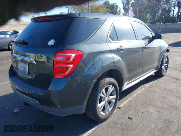 2017 Chevrolet Equinox LS with VIN 2GNALBEK8H1538714, listed as a IAAI auction lot 41841693 with 139,808 mi miles. Bid and sale history available at carsss.com. Image 4.