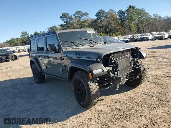 2021 Jeep Wrangler Unlimited Sport Altitude with VIN 1C4HJXDGXMW552270, listed as a Copart auction lot 41440655 with 53,200 mi miles and Clean Title. Bid and sale history available at carsss.com. Image 12.