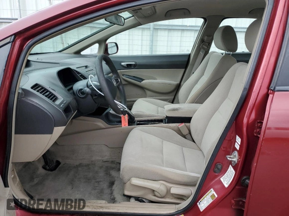 2009 Honda Civic LX z VIN 2HGFA16569H360450, wystawiony jako Copart lot #54370605 z przebiegiem 95 348 mil mil oraz Szkody całkowita. Historia ofert i sprzedaży dostępna na DreamBid. Obrazek 7.