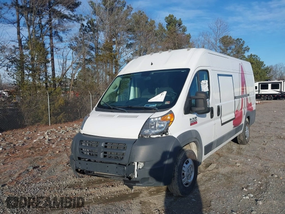 2018 Ram ProMaster Cargo with VIN 3C6URVJG3JE150894, listed as a IAAI auction lot 41256857 with 82,012 mi miles. Bid and sale history available at carsss.com. Image 6.