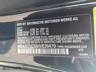 2017 BMW 2 Series M240i with VIN WBA2G1C3XHV639479, listed as a IAAI auction lot 41844865 with 61,524 mi miles. Bid and sale history available at carsss.com. Image 9.