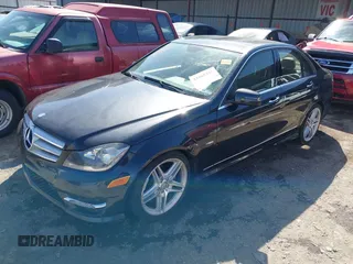 2012 Mercedes-Benz C-Class C 250 Sport with VIN WDDGF4HB1CR216228, listed as a IAAI auction lot 41865295 with 153,361 mi miles. Bid and sale history available at carsss.com. Image 2.