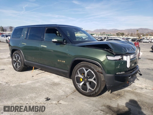 2024 Rivian R1S Adventure z VIN 7PDSGABA6RN033514, wystawiony jako Copart lot #89296455 z przebiegiem Nie podano mil oraz Szkody całkowita. Historia ofert i sprzedaży dostępna na DreamBid. Obrazek 4.