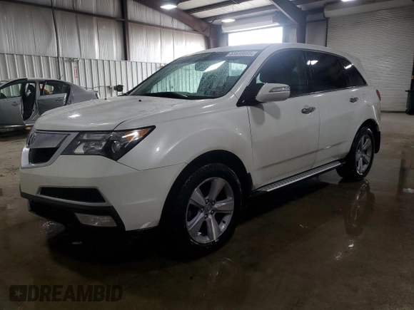 2013 Acura MDX with VIN 2HNYD2H22DH516848, listed as a Copart auction lot 53938695 with 105,633 mi miles and Salvage Title. Bid and sale history available at carsss.com. Image 1.