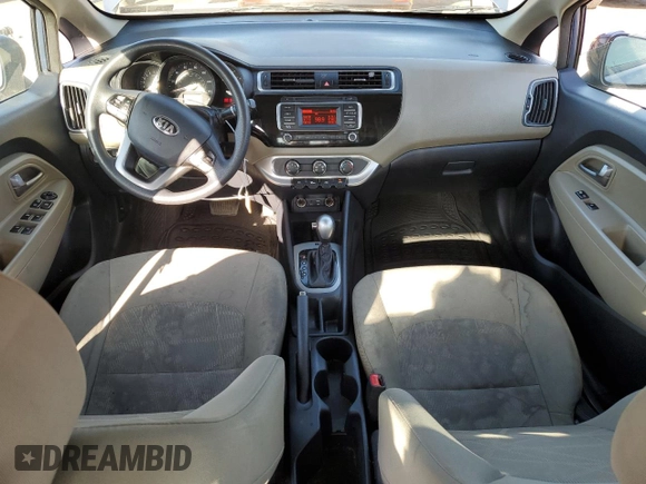 2016 Kia Rio LX with VIN KNADM4A30G6684798, listed as a Copart auction lot 54304005 with 49,719 mi miles and Salvage Title. Bid and sale history available at DreamBid. Image 8.