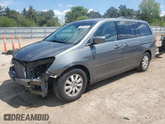 2008 Honda Odyssey EX-L z VIN 5FNRL38748B408516, wystawiony jako Copart lot #55394745 z przebiegiem 144 176 mil mil oraz Szkoda całkowita • Salvage title. Historia ofert i sprzedaży dostępna na DreamBid. Obrazek 1.