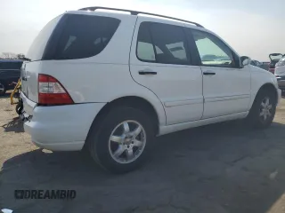 2004 Mercedes-Benz M-Class with VIN 4JGAB75E84A491280, listed as a Copart auction lot 48494035 with 61,843 mi miles and Salvage Title. Bid and sale history available at carsss.com. Image 3.