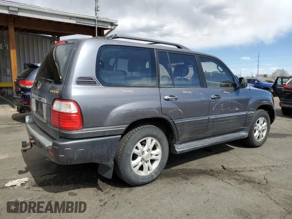 2003 Lexus LX 470 z VIN JTJHT00W633531685, wystawiony jako Copart lot #49729305 z przebiegiem 237 447 mil mil oraz Szkoda całkowita • Salvage title. Historia ofert i sprzedaży dostępna na DreamBid. Obrazek 3.