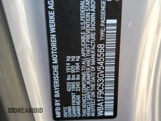 2016 BMW 2 Series 228i with VIN WBA1F9C53GV545568, listed as a Copart auction lot 60629805 with 67,530 mi miles and Salvage title. Bid and sale history available at DreamBid. Image 12.