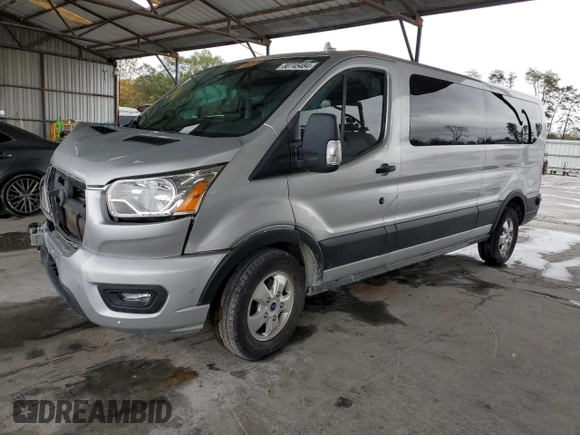 2020 Ford Transit Passenger XL with VIN 1FBAX2Y84LKA26412, listed as a Copart auction lot 80745484 with 95,100 mi miles and Salvage title. Bid and sale history available at DreamBid. Image 1.