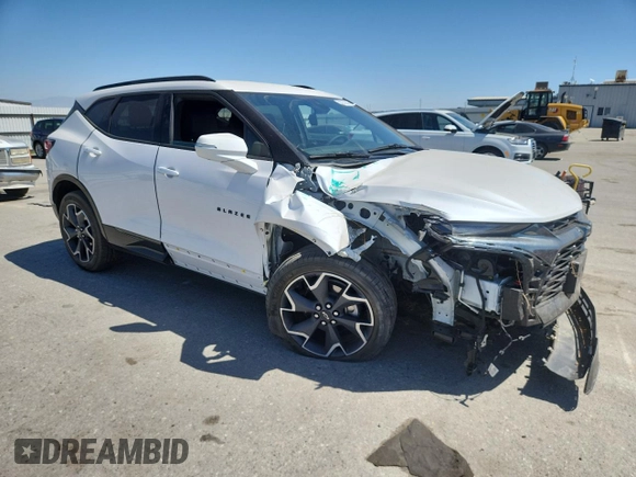 2020 Chevrolet Blazer RS with VIN 3GNKBERS4LS717851, listed as a Copart auction lot 58270685 with 23,674 mi miles and Salvage title. Bid and sale history available at DreamBid. Image 4.