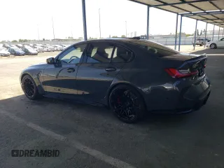 2023 BMW M3 Competition xDrive z VIN WBS43AY04PFP05306, wystawiony jako Copart lot #57790555 z przebiegiem 18 935 mil mil oraz Szkody całkowita. Historia ofert i sprzedaży dostępna na DreamBid. Obrazek 2.